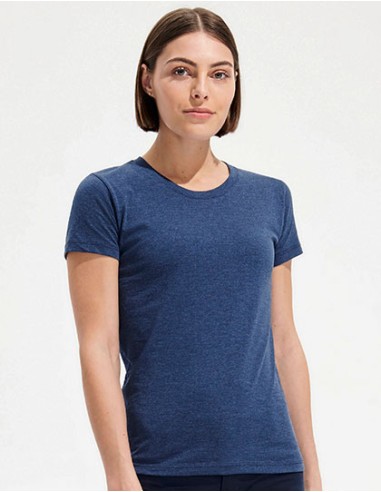 S-02758--Womens Round Neck Fitted T-Shirt Regent